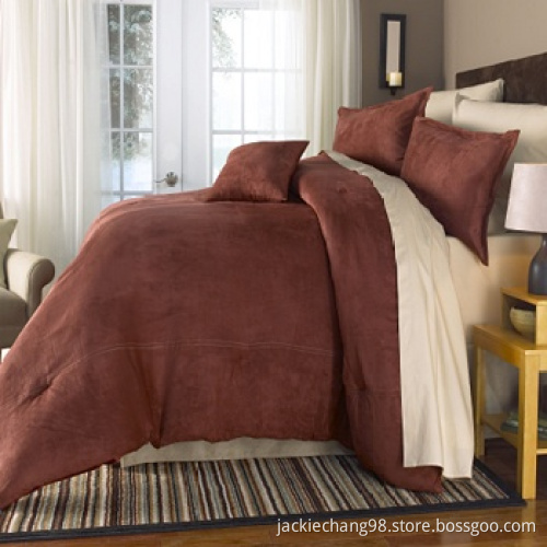 Microsuede Comforter With Shams